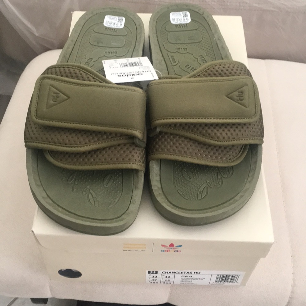 Pharrell Williams Adidas Human Made boost slides